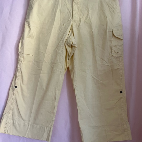 Lee Cream Cargo Pants Relaxed Fit Lightweight - Picture 1 of 13
